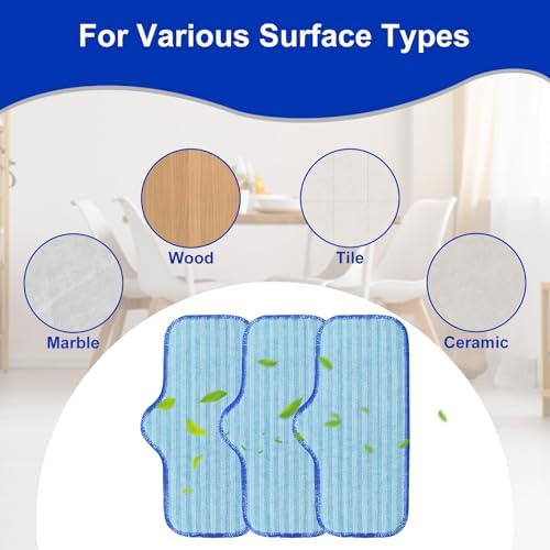 Microfiber Pads for Dupray Neat Steam Cleaner 3Pack