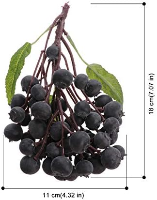 Cabilock Artificial Blueberry Cluster 50 Pcs
