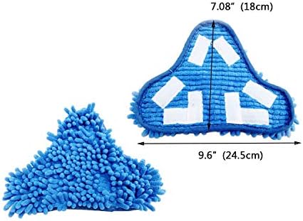 LGEGE 3 Pack H2O Steam Mop Replacement Microfiber Pads