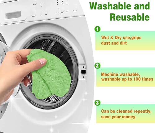 10 Pack Steam Mop Replacement Pads - Universal Reusable Washable for Steam Cleaners