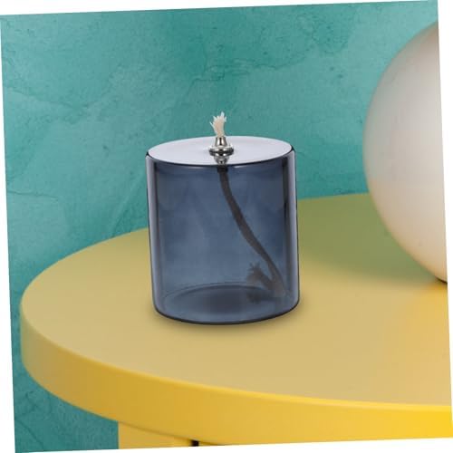 Holibanna Glass Candlestick Oil Lamp for Home Decor