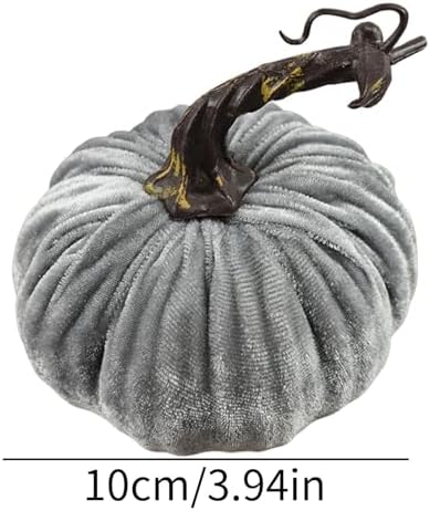 Mini Fake Pumpkins - 10cm Artificial Velvet Decorations for Fall