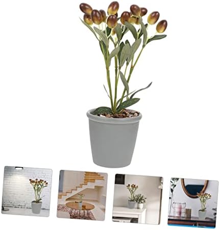 ARTIBETTER Artificial Faux Fruit Bonsai Potted Plant Decor