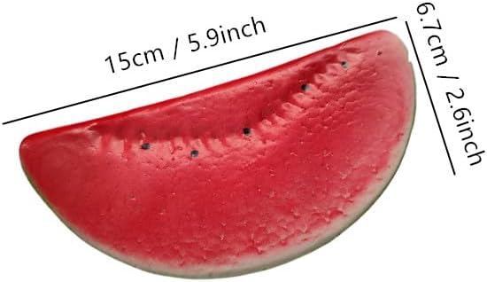 Ebonee Realistic Artificial Watermelon Slices 3 Pack
