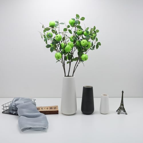 Gresorth Artificial Apple Branches 3pcs Decor Display
