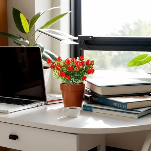 6pcs Artificial Strawberry Plant Decor for Home and Events