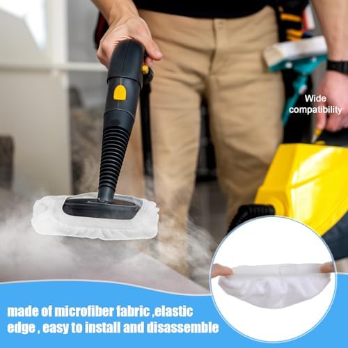 4Pcs Universal Steam Cleaner Attachments Reusable Steam Mop Pads