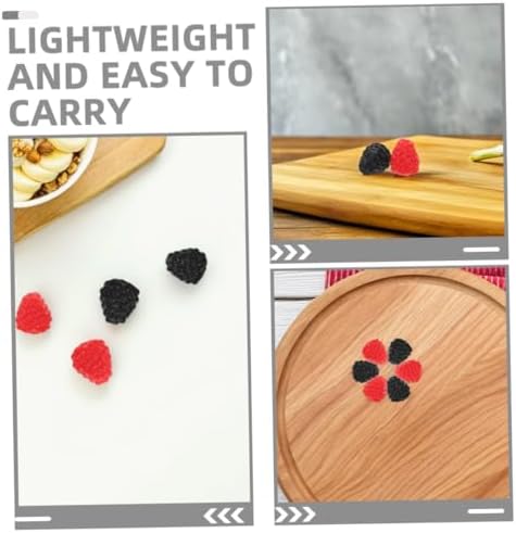 12pcs Lifelike Raspberry Models for Home Decor and Events
