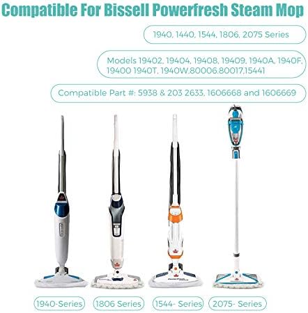 6 Pack Steam Mop Pads Replacement for Bissell Powerfresh Series