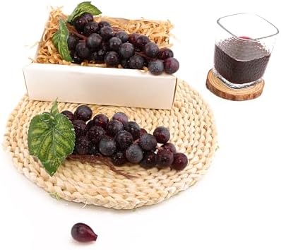 2PCS Artificial Purple Grapes for Home Kitchen Decoration
