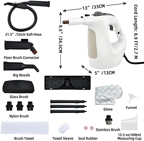 GOFLAME 1400W Handheld Steam Cleaner with 17 Accessories