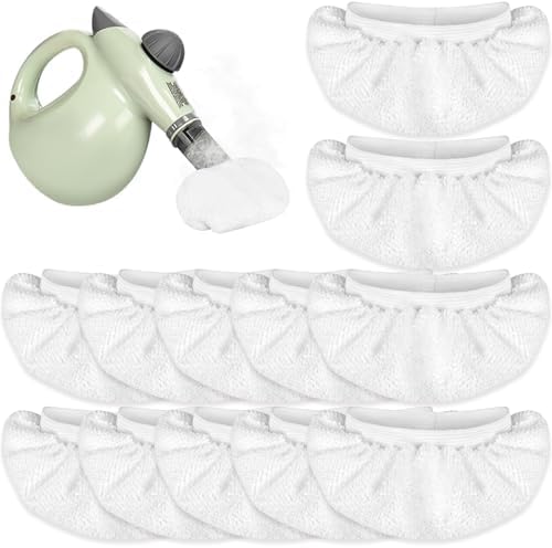 12 Pack Microfiber Cloths for Steam Mop and Cleaner