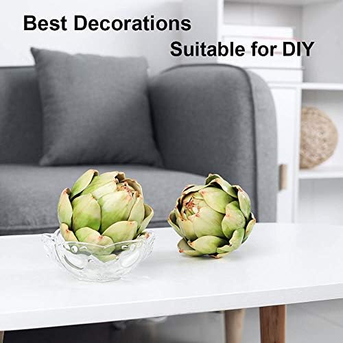 GiftYou 3-Pack Large Green Faux Artichokes