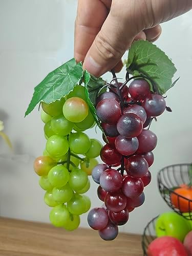 12 Bunches Artificial Grapes for Home Kitchen Decor