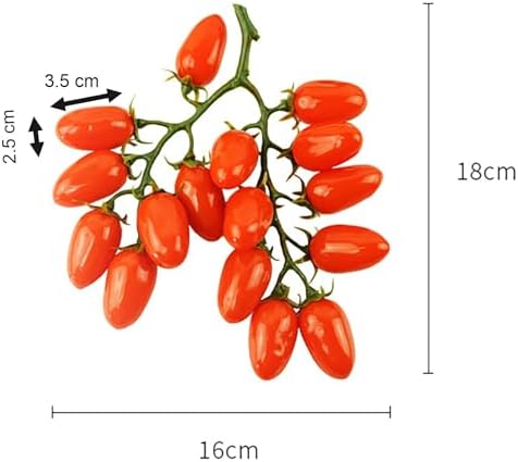 YIKANGHENG Red Cherry Tomato Artificial Fruit Set