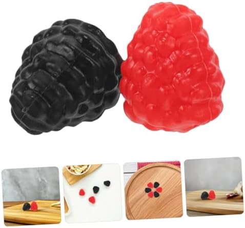 12pcs Lifelike Raspberry Models for Wedding and Photography Decor