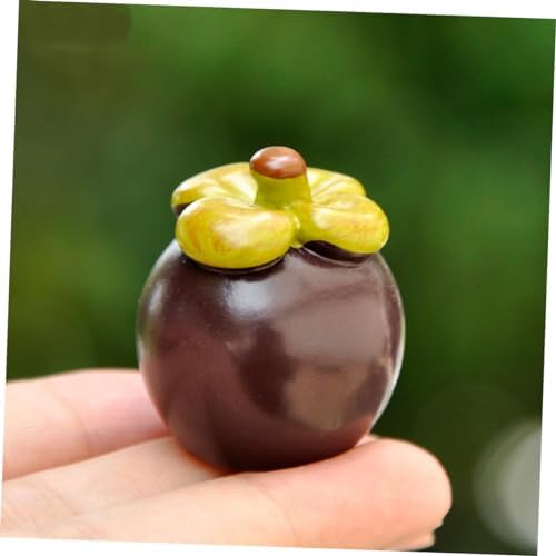 Mini Artificial Mangosteen Doll House Decor 8pcs