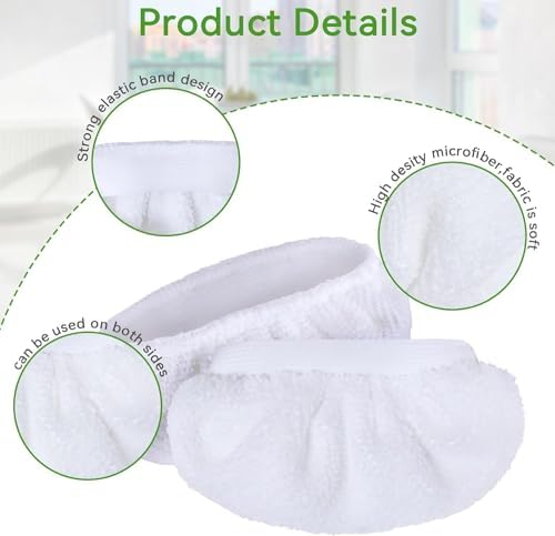 12 Pack Universal Microfiber Cloths for Steam Mops