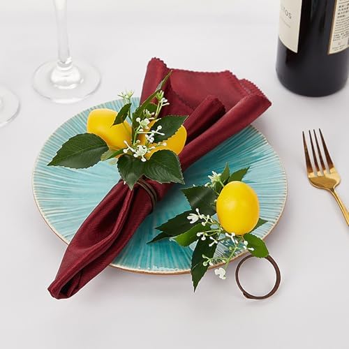 6 Pcs Artificial Lemon Branches for Party Decor