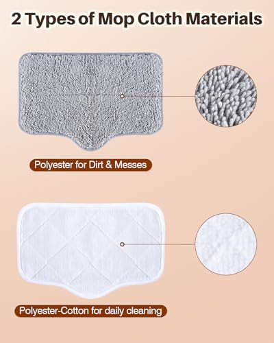 ScrubWiz 6 Pack Steam Mop Replacement Pads