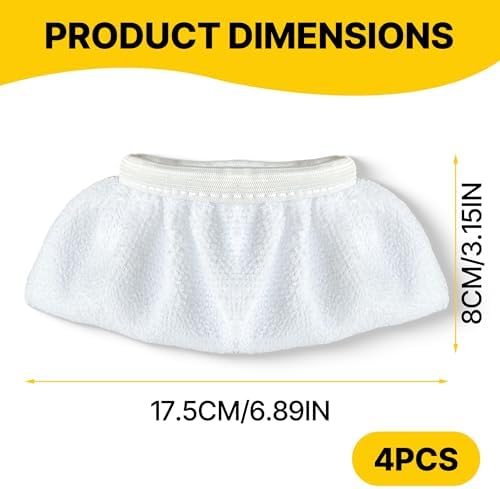 4 PCS Universal Steam Mop Pads for Handheld Steam Cleaners