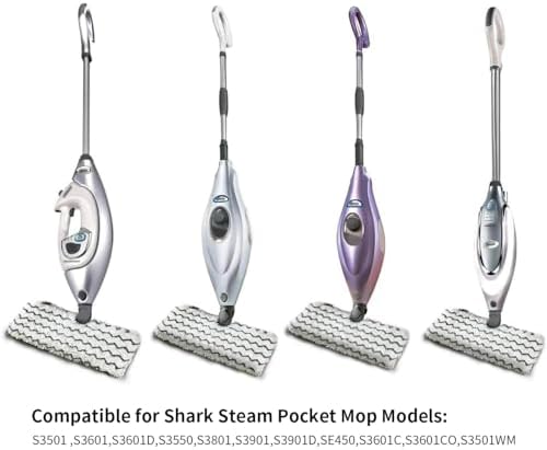 6 Pack Steam Pocket Mop Replacement Pads for Shark S3500 Series