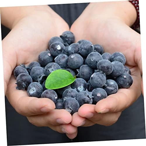 PRETYZOOM 30pcs Lifelike Artificial Blueberries for Home Decor