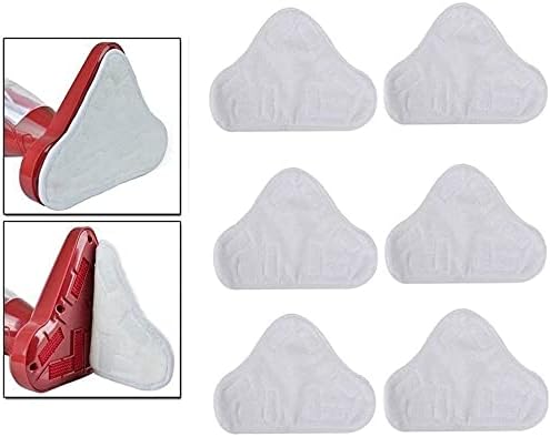 Meriton 6 Pack Washable Microfiber Steam Mop Pads for H2O X5