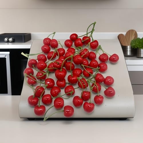20PCS Realistic Artificial Cherries for Decor