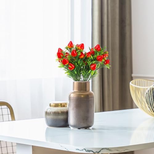 DOITOOL 6Pcs Artificial Strawberry Plants Decor