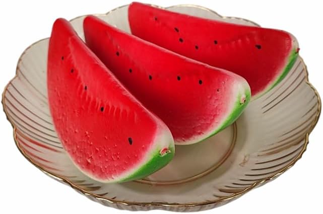 Ebonee Realistic Artificial Watermelon Slices 3 Pack