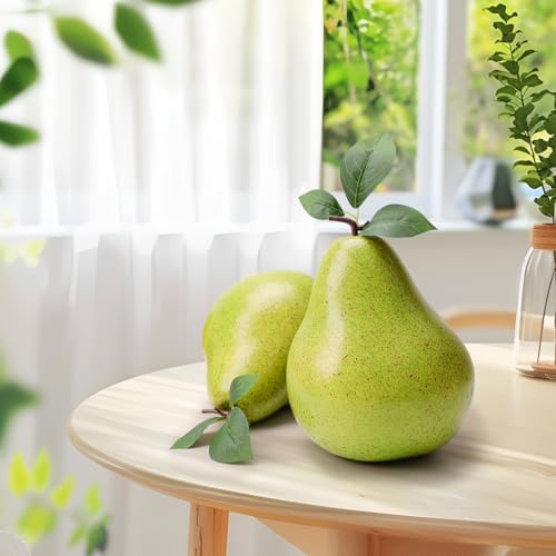 Gresorth 7 Inch Artificial Green Pear Decoration