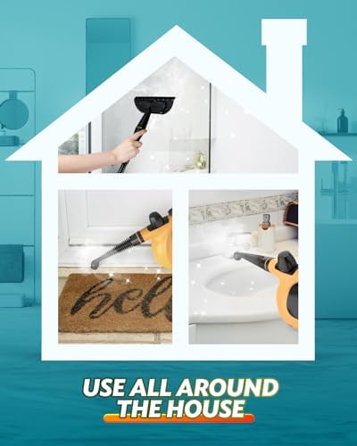 Fandiishop Handheld Steam Cleaner with 11pcs Accessories