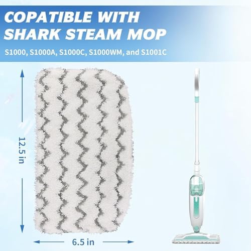 8 Pack Microfiber Steam Mop Pads for Shark S1000 Series