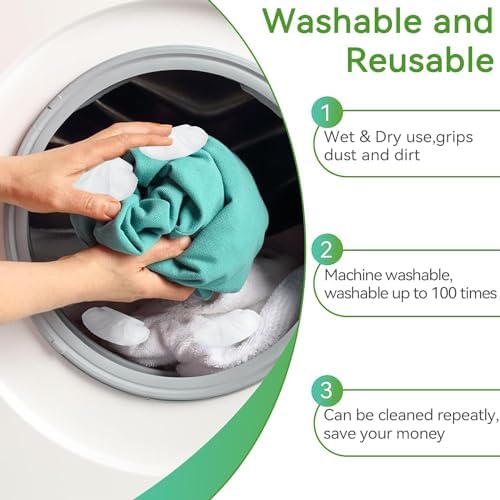 12 Pack Universal Microfiber Cloths for Steam Mops