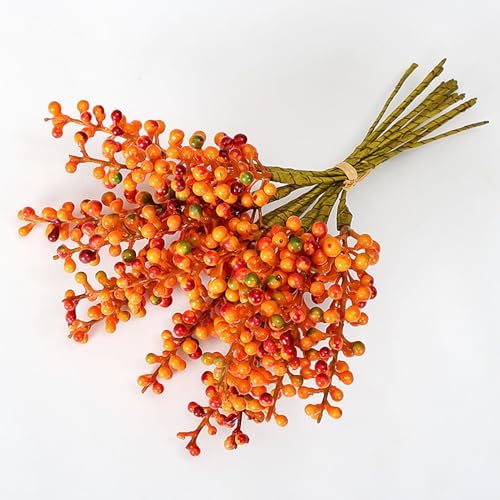 Marooma Simulated Berry Branches 12 Pcs Artificial Decor