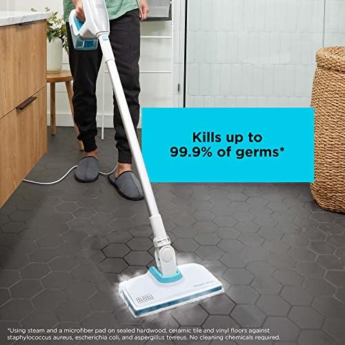BLACKDECKER Steam Mop with 6 Attachments and Corded Handle