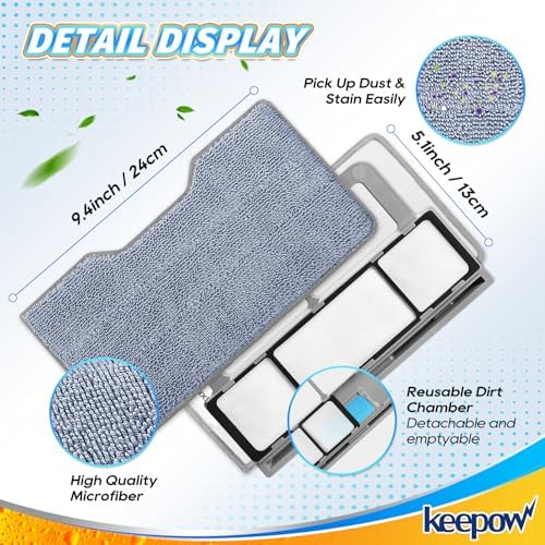 KEEPOW Reusable Mop Pads for Shark Vacmop