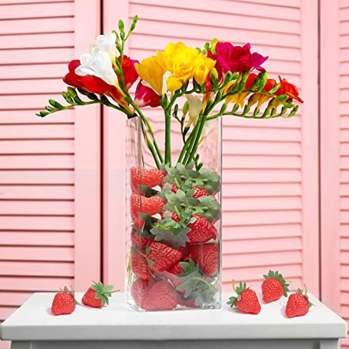 VIDELLY Artificial Strawberries for Decor and Party Use