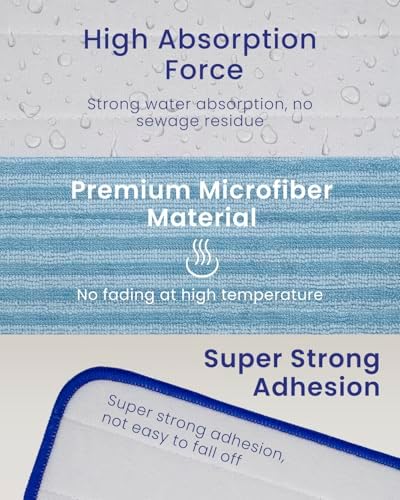 Microfiber Pads for Dupray Steam Cleaner 3 Pack Reusable and Washable