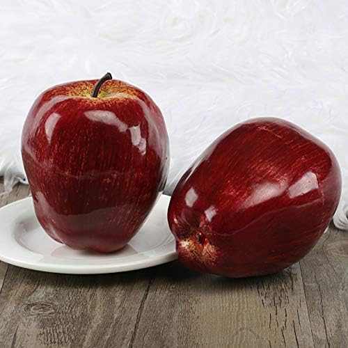 Kesoto 6pcs Artificial Red Apples Decor