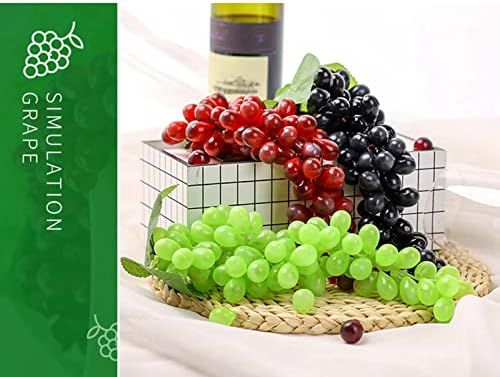 Bairdish 2 Pack Fake Black Grapes Artificial Fruit