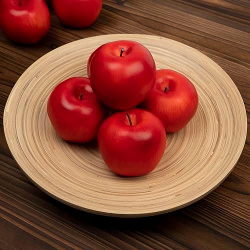 WsCrofts 12Pcs Realistic Artificial Red Apples Decor
