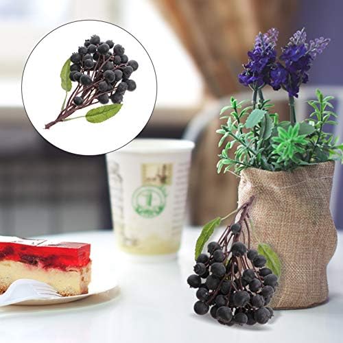 Cabilock Artificial Blueberry Cluster 50 Pcs