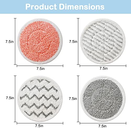 12 Pack S7001 Replacement Steam Mop Pads for Shark Models