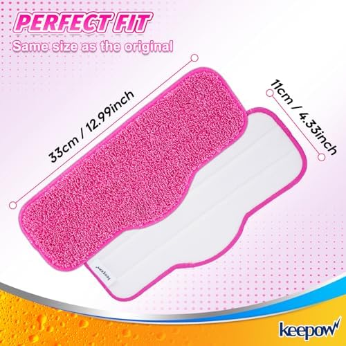 KEEPOW Microfiber Steam Mop Pads 6 Pack Compatible with Schenley