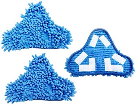 LGEGE 3 Pack H2O Steam Mop Replacement Microfiber Pads