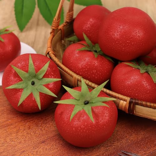 Gresorth 6pcs Artificial Lifelike Tomato Decor