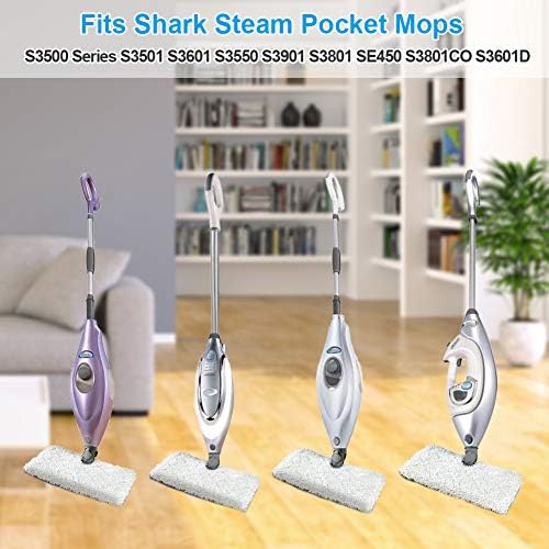 Fushing 6Pcs Steam Mop Pads Shark Compatible