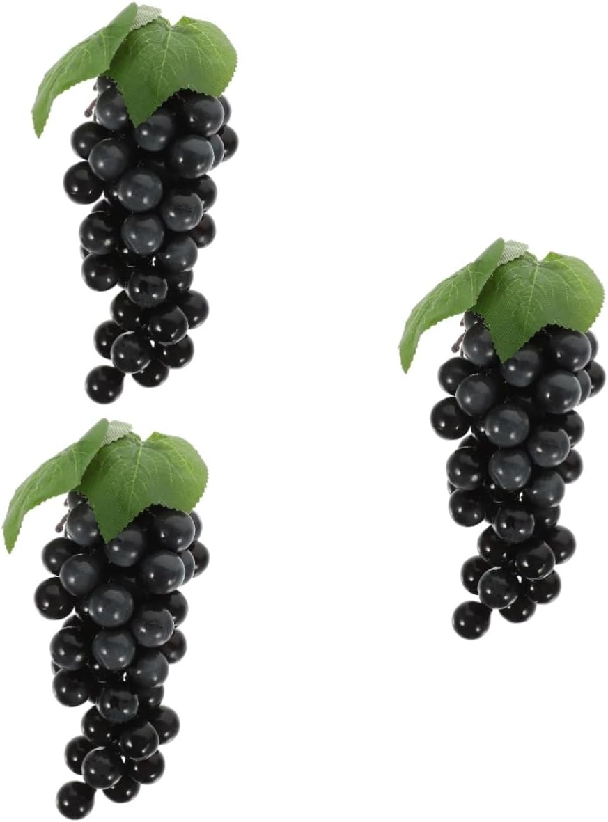 Zerodeko 3pcs Foam Grape String Artificial Fruit Decor